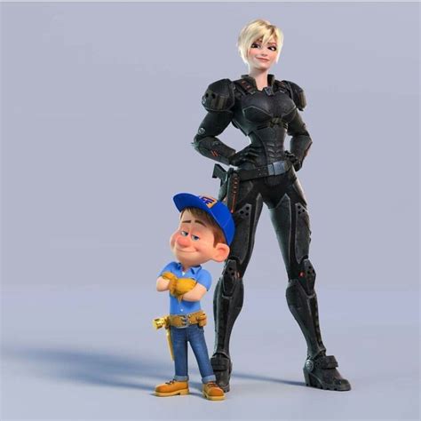 fix it felix sergeant calhoun|wreck it ralph girlfriend.